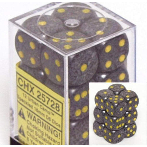 12 Air Speckled 16mm d6 Chessex Dice Sets
